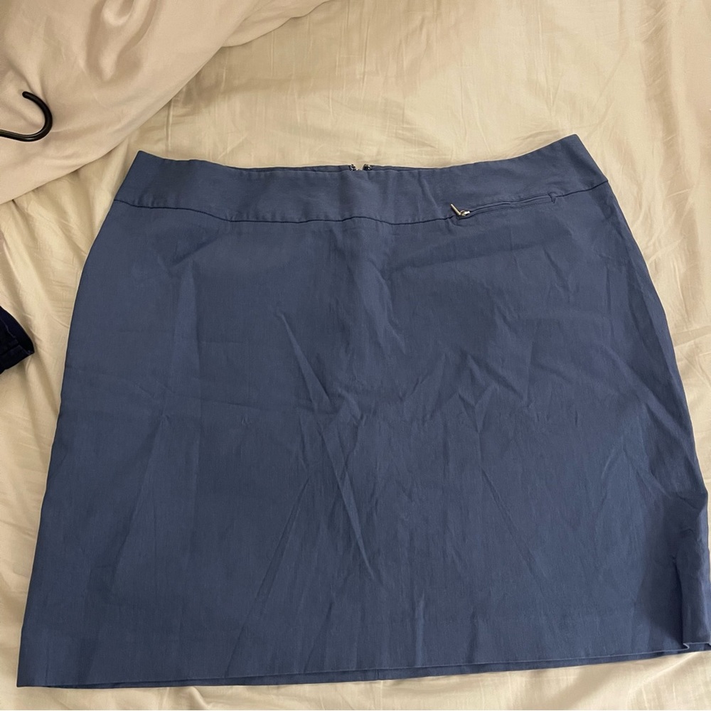 Light blue skirt